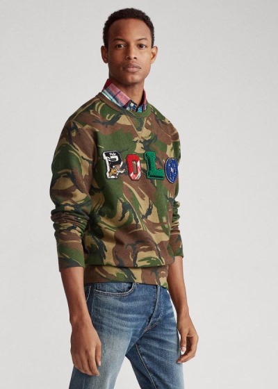 Polo Ralph Lauren Polo Camo Fleece Sweatshirt Herre Danmark (GKEFO2350)